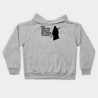 FETT Simple Man Quote Kids Hoodie